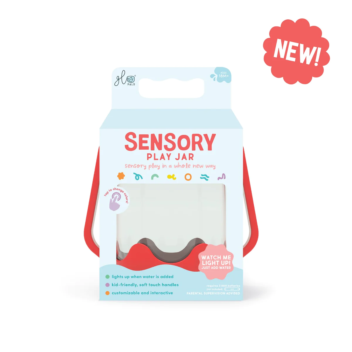 glo (Vibe Glo Pals Coral Sensory Jar glo (Vibe Glo Pals Coral Sensory Jar