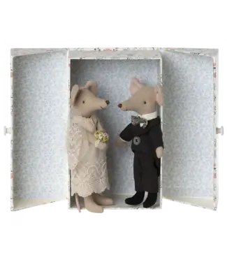 Maileg Wedding mice couple in box