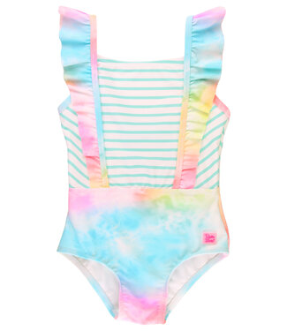 Rainbow Tie Dye Pinafore One Piece