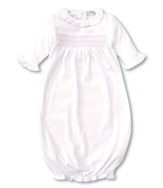 Kissy Kissy White/Pink Smocked Sack