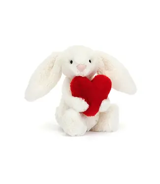 Jellycat Bashful Red Love Heart Bunny Little