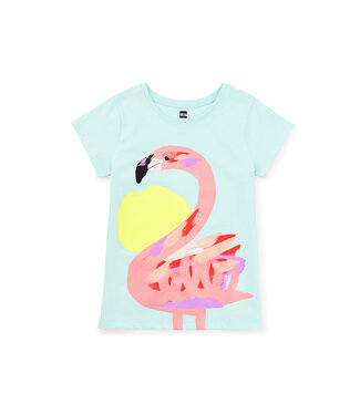 Blue Glow Fun Flamingo Tee