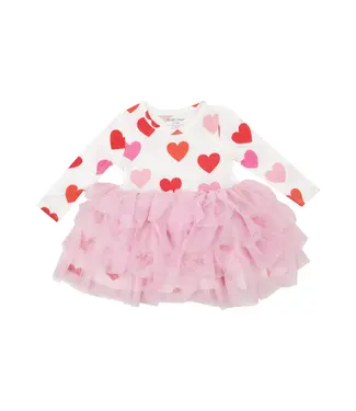 Hearts Twirly Tank Tutu Dress