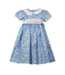 Blue Bunny Print Waistline Dress