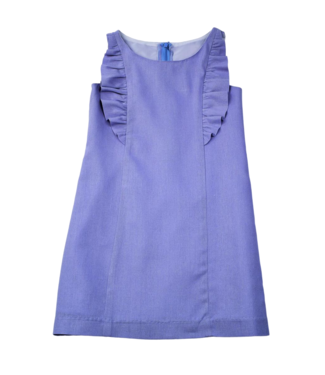 Lavender Linen Ruffle Dress