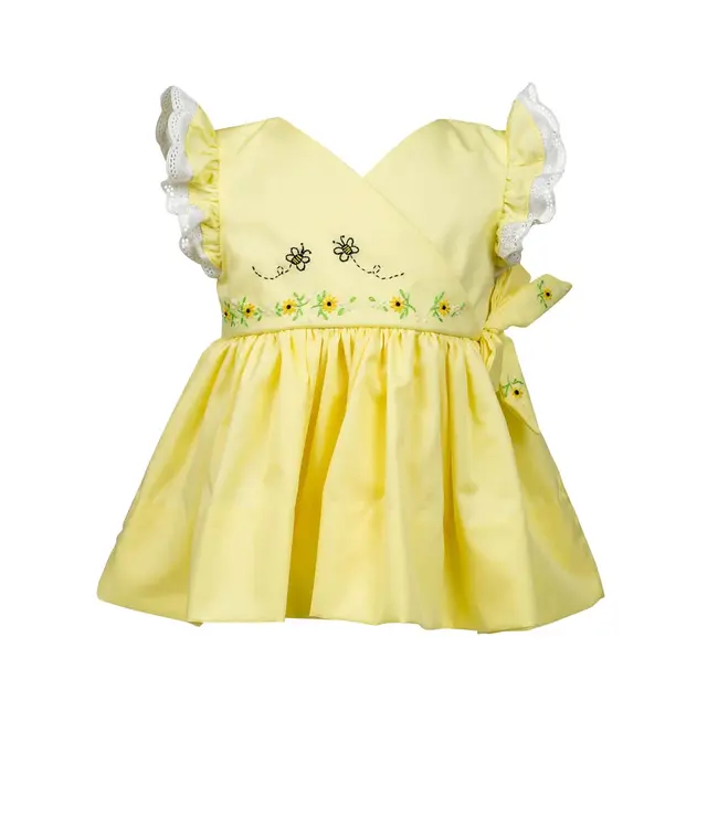 the proper peony Alys Yellow Wrap Dress