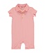 Pink Pique Polo Romper