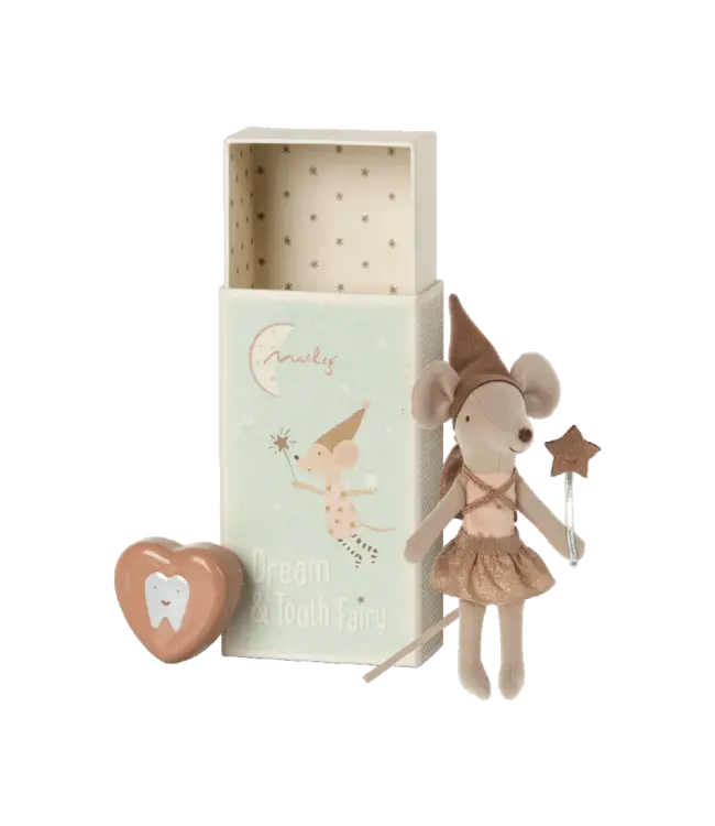 Tooth Fairy Mouse in Matchbox-Rose