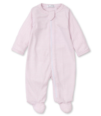 Kissy Kissy Kissy Classic Rib Footie w/Zip Pink