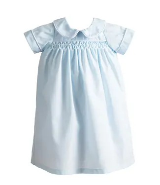 Calloway Daygown Blue Piped in White