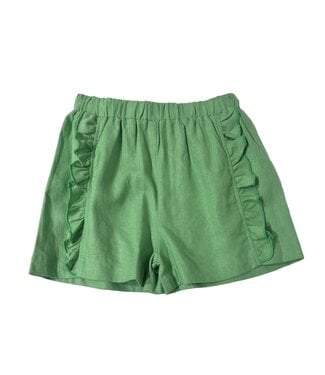 Forever Young Green Ruffle Short