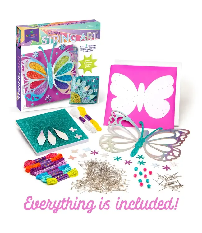 Playmonster Craft-Tastic Butterfly String Art