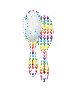 Watercolor Hearts Scented Hairbrush