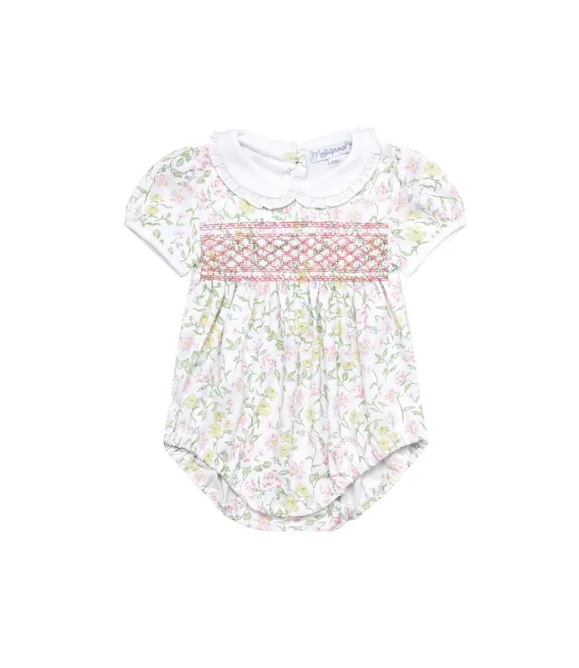 Berry Wildflowers Smocked Bubble