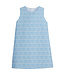 Blue Jacquard Classic Shift Dress