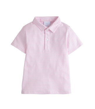 Lt. Pink Striped S/S Polo