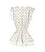 Helen Dress White Block Print