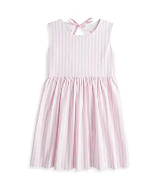Pink Wide Oxford Scalloped Shelby Dress