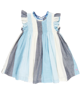 Pink Chicken Ocean Stripe Stevie Dress