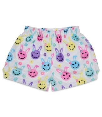 Iscream Happy Face Bunnies Plush Shorts