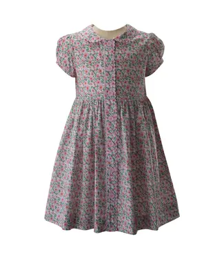 Wild Floral Button-Front Dress