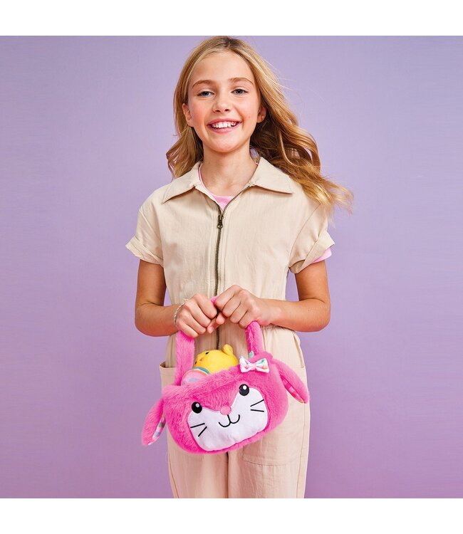 Iscream Bunny Basket Plush Set