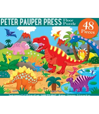 Peter Pauper Press Dinosaurs Floor Puzzle