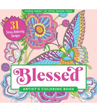 Peter Pauper Press Blessed Coloring Book
