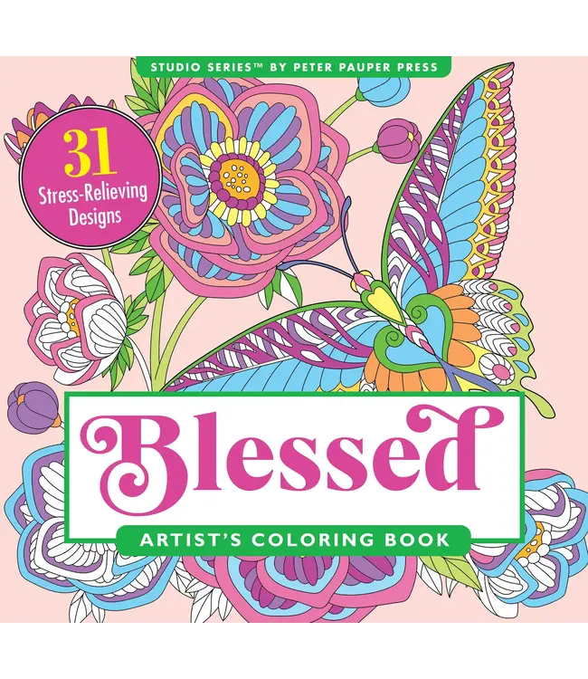 Peter Pauper Press Blessed Coloring Book