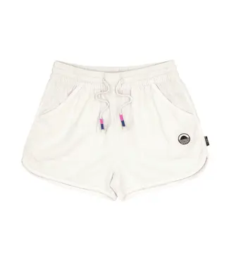 White Daisy Corduroy Shorts