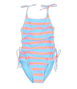 Crystal Blue Seaside One-Piece Swimsuit
