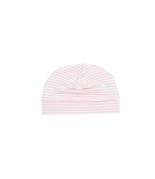 Pink Stripe Beanie Hat