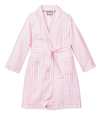 Petite Plume Pink Gingham Robe