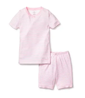 Pink Stripes PJ Short Set
