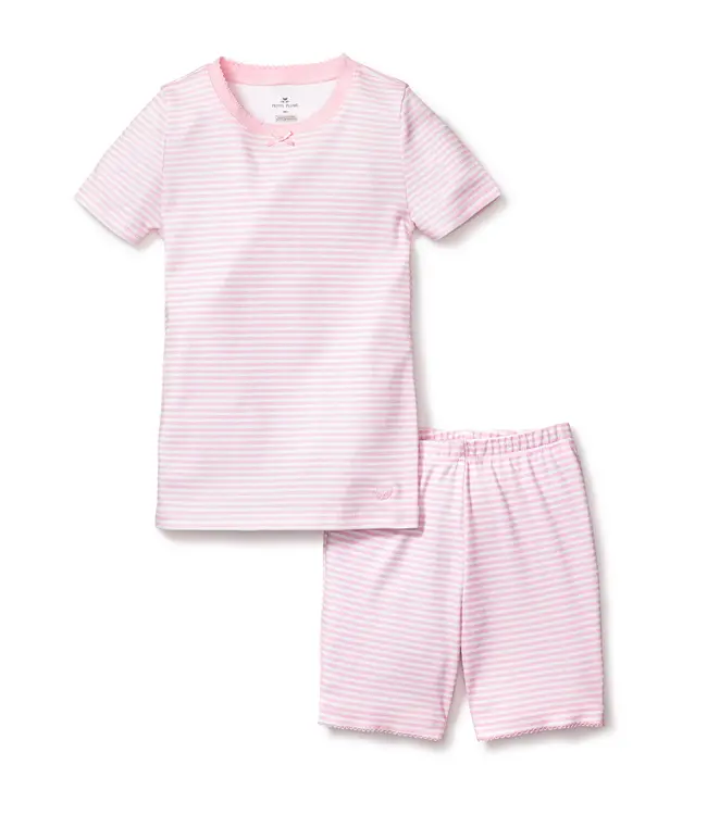 Pink Stripes PJ Short Set