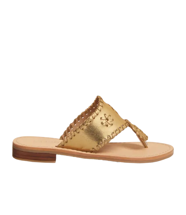 Jack Rogers Gold Girls Jacks Flat