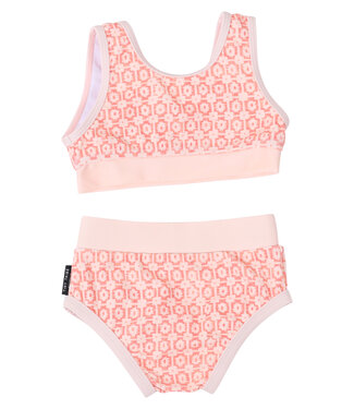 Pink Retro Swim Bikini Set
