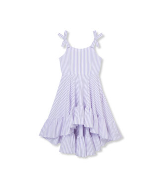 Lilac Ruffle High-Low Dress