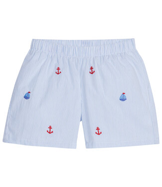 Anchors Aweigh Nautical Embroidered Basic Short