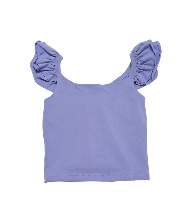 Little Olin Lavender Ruffle Tank Top