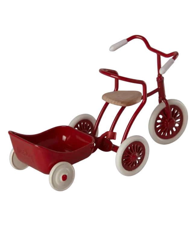 Maileg Tricycle Hanger, Mouse-Red