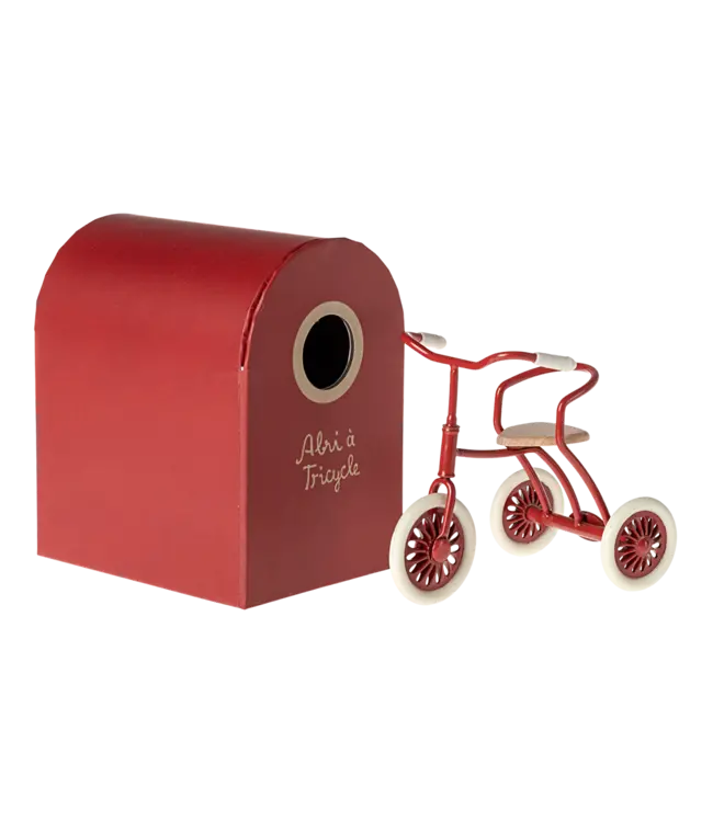 Maileg Abri a Tricycle Mouse-Red