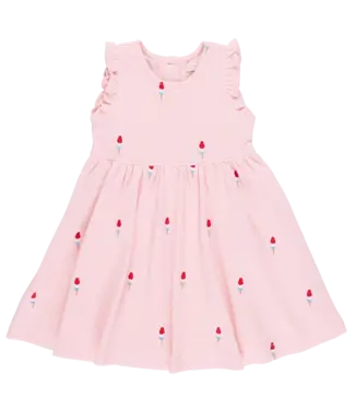 Pink Rocket Pop Embroidery Kelsey Dress