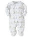 Kissy Kissy Light Blue Noah's Print Footie