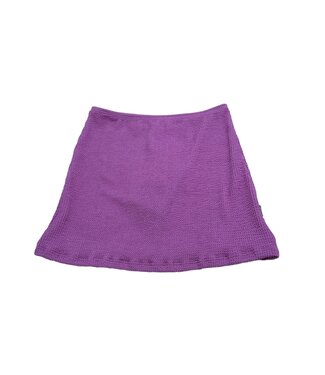 Limeapple Purple Crinkle Short Skirt