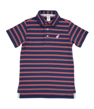 Beaufort Bonnet Nan Navy/Rich Red/Buck Blue Prim and Proper Polo