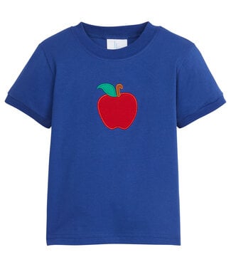 Little English Royal Blue T-Shirt w/Apple