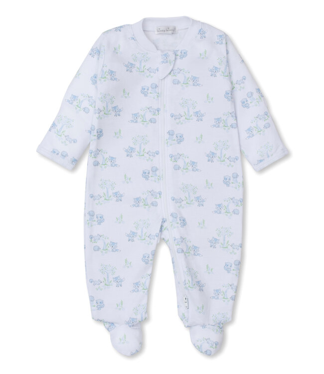 Kissy Kissy Lt. Blue Forest Fun Footie w/Zip