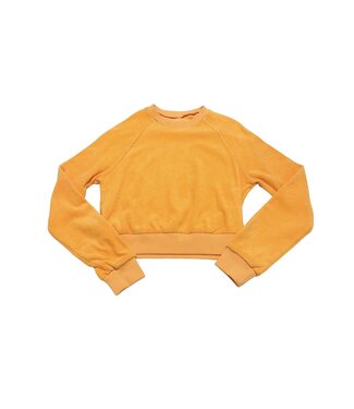 Apricot Terry Cloth Crewneck