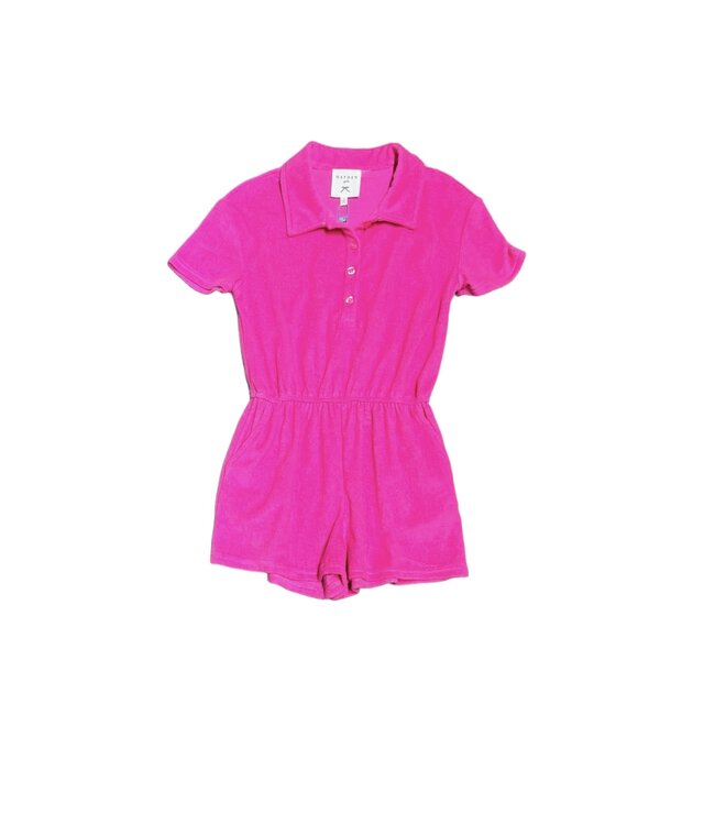 Hayden Pink Terry Romper